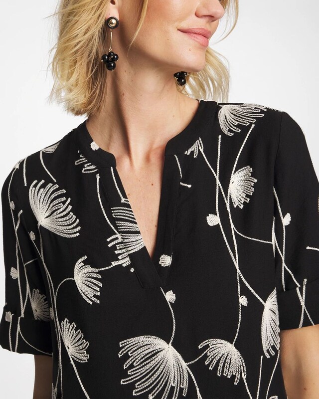 Embroidered Ginkgo Bonnie Dress - image 4